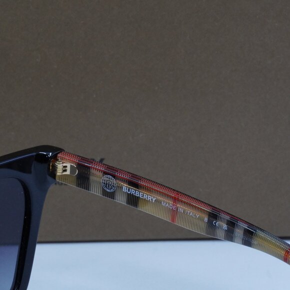 Burberry Elsa BE4346 39428G Cat Eye Sunglasses - Black/Brown/Grey - Picture 4 of 9